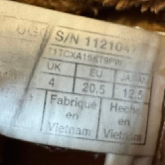 UGG Bixbee Koala Stuffie Baby Brown Chestnut Booties Size US 5 UK 4 furry soft - Picture 6 of 7